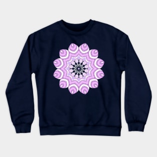 Pink Glitter Mandala Crewneck Sweatshirt